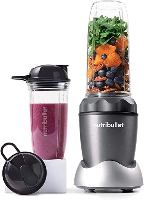 Nutribullets 12-Piece High-Speed Blender/Mixer System Gray/Black