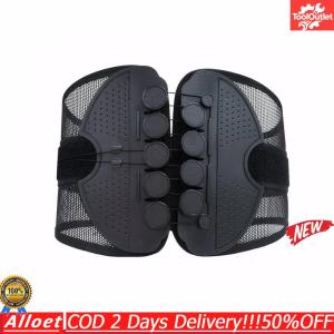 [ToolOutlet]Adjustable Double Pull Exercise Bands with Breathable Back Support Belt for Fitness Rehabilitation and Daily Use