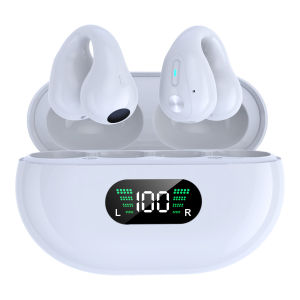 ♥ SFREE Shipping ♥ Q80 Wireless Bluetooth Earphone Sound Earcuffs Ear Bone Headset Conduction Earring with LED Headphone