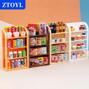 [COD]🔥🔥🔥ZTOYL 1:12 Dollhouse Miniature Supermarket Shelf Display Stand Storage Rack Scene Decor Toy Doll House Accessories