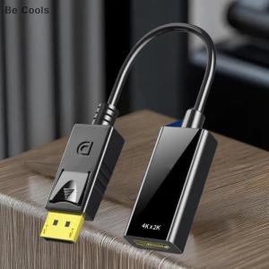 💟【Special price】💟Be Cools 1 Piece 4K DisplayPort To HDMI-compatible Video Audio Cable Adapter For PC Computer HDTV Projector DP To HDMI Converter Cable