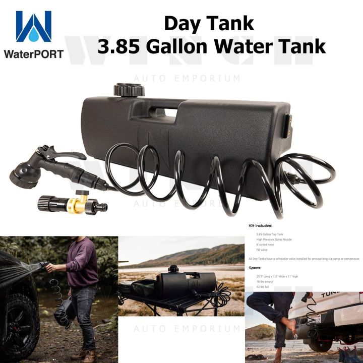 WaterPORT 3.8 Gallon SelfPressurized Water Tank for Camp Showers