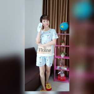 Floline  Ols - Setelan baju Tidur / Piyama Wanita motif import high Quality