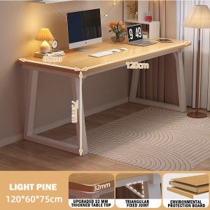 A661 Minimalist Dual Study Table Simple Modern Bedroom Study Desk Office/Work from Home PC Desk Rainbow Culture