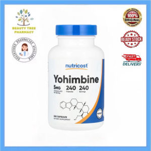 Nutricost Pure Yohimbine 5mg 240 Capsules Plant Extract Boost Daily Physical Vitality Relieve Low Energy Caused By All-Day Desk Work For Men With Sedentary Working Lifestyle