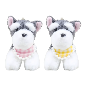 Fashionable Sturdy Schnauzer Dog Keychain Charm Pendant for Personalize Elegant Styles and Fashion Statement Pieces