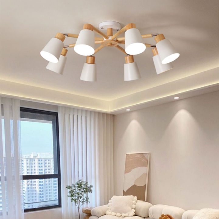 Chandelier Ceiling Light Sala Wood Chandeliers For Living Room 3/6