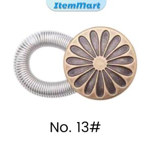 ItemMart 3Pcs Waist Extenders Metal Button Extender for Pants Jeans Adjustable Retractable
