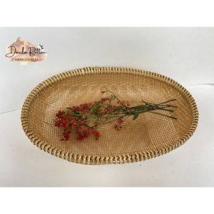 Rổ tre đựng rau trái cây- hàng chất lượng cao- Rổ tre decor bếp (hình OVAL)
