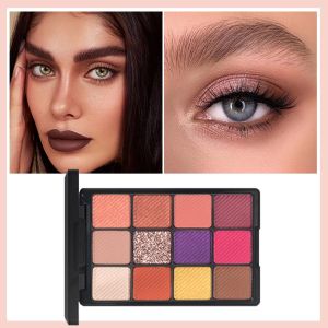 12 Colors Glitter Eyeshadow Palette Metallic Sequins Waterproof Halloween Festival Face