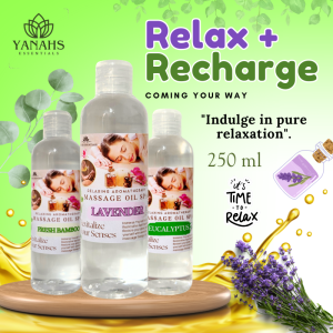 Massage Oil 250ml Relaxing Spa Aromatherapy Revitalize Your Senses