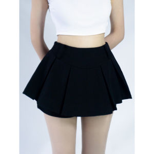 Quần giả váy ngắn xếp li dáng ôm chữ A Chân váy nữ xếp ly ngắn thiết kế chất tuyết mưa mặc nhà đi chơi dạo phố GV08