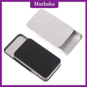 Mazhaha Hộp Sắt Mini 80*50*15mm hộp đựng nắp trượt hộp đựng thiếc di động
