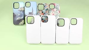20 Pieces Wave 2 in 1 Double Layered Blank 3D Film Sublimation Phone Cases for iPhone 11 12 13 14 15 16 17 Pro Max DIY Custom