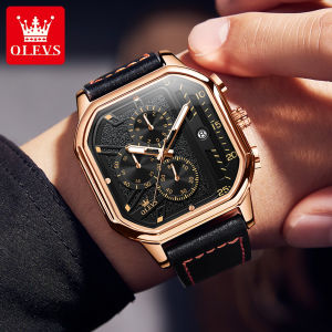 OLEVS Sports Watch For Men Original Waterproof Imported Quartz Movement multifunctional Luminous Calendar Men Watch