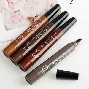 Suake Pensil alis Tint My 4 Tip Brow Microblading Eyebrow Tattoo Pen