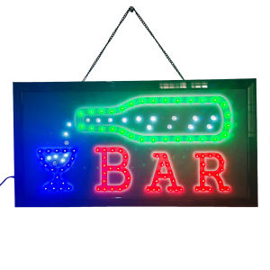 ป้ายไฟ BAR(เทใส่แก้ว) ป้ายไฟLED ป้ายไฟร้าน ป้ายไฟตกแต่งร้าน ป้ายไฟวิ่ง ป้ายไฟตัวอักษร ป้ายไฟสำเร็จรูป LB00133