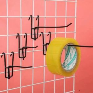 10pcs White/Black Heavy Duty Screen Hooks Coated Wire Hook Home Living Organizers Store Screen Hanging Sachet Rack