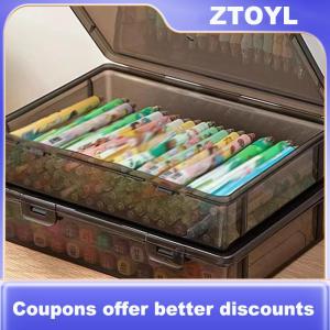 【ZTOYL】 1PC tài liệu tổ chức hộp hộ gia đình giấy chứng nhận tập tin A4 hộp thông tin quan trọng đăng ký cuốn sách bụi bằng chứng lưu trữ trường hợp