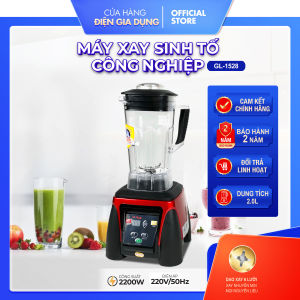 Máy xay sinh tố Gali dạng công nghiệp 1800w ly xay bằng nhựa không bể dung tích 2 lít dao xay 6 cánh nhông truyền lực bằng kim loại bảo hành 12 tháng Alate store