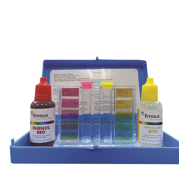 ชุดทดสอบค่า PH & CL สำหรับน้ำในสระว่ายน้ำทุกประเภท Emaux pH & CL Test