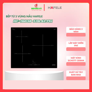 Bếp Từ Hafele HC-I603B 536.61.791 – Chính hãng mặt kính Schott Ceran chống trầy điều khiển cảm ứng nhạy vận hành ổn định