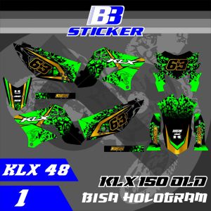 Striping KLX Lama Stiker KLX Lama KLX 150 SPAKBOR BELAKANG PENDEK Klx 48
