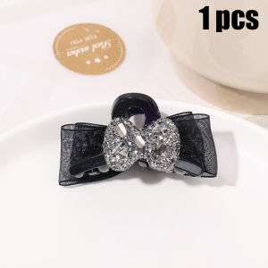 【♡Lovely girls house♡】Double-sided Bow Small Grab Clip Mesh Gauze Hair Clip for Women Girls Headwear Hairpin Side Bangs Hair Clamp