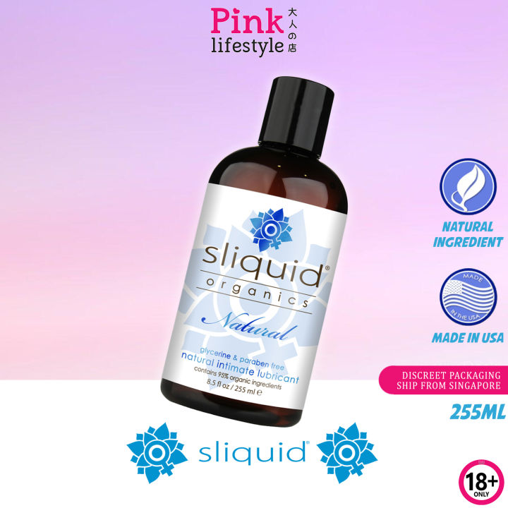 SLIQUID Organics Natural Intimate Lubricant 255ml Personal Lubricant For  Women