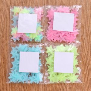 Glow in the Dark Star Sticker Decal Wall Sticker Peel and Stick Decorative Vinyl for Bedrooms Nurseries Playrooms