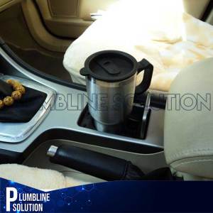 Stainless Steel Heated Travel Mug 12V / Heater Mug / Auto Electric Heater / Auto Electric Kettle / Stainless Mug Heater Car Accessories Accessory