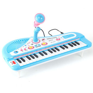 Musical Toy Piano Electronic Piano Toy 37 Keys Music Educational Toy with Microphone for Kids Reward Gift