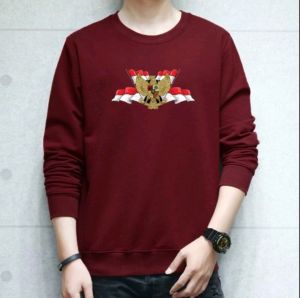 Diskon Spesial Sweater Pria Wanita Garuda Ikn Kaos Dirgahayu Indonesia Crewneck Pancasila Merdeka