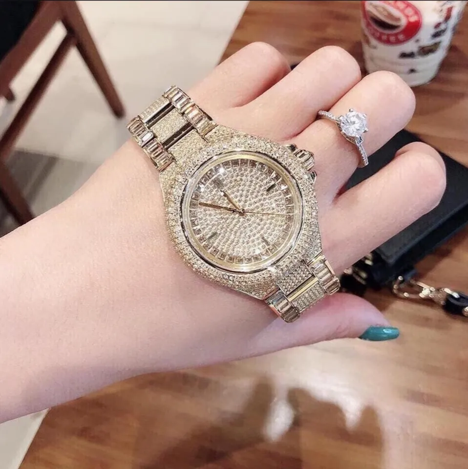 Michael Kors Camille Crystal Encrusted Gold Ion plated Ladies Watch MK5720 Original With 1 Year Warranty For Mechanism Lazada PH