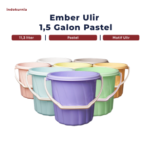 Indokurnia Ember Ulir 1.5 Galon Pastel