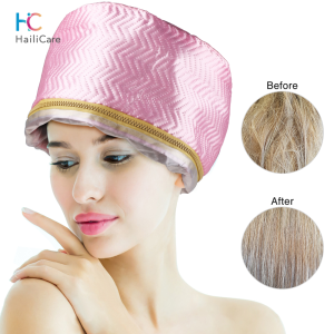 Hailicare Thermal Treatment Heating Cap Adjustable Heat Therapy Electric Hair Steamer Mask Cap Temperature Controlling Steam Cap Baking Oil Cap Spa Home Hair Styling Heat Cap Over Heat Protection