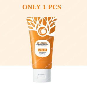 New Packaging Orange Enzymes Exfoliating Brightening Gel For Face Deep Clean Whitening Scrub  Removal Shrink Pores  Removal Peeling Gel 50g