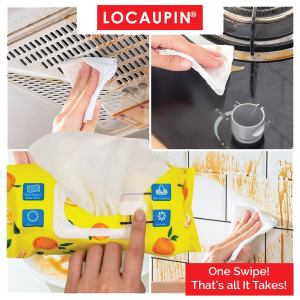 50pc Kitchen Degreasing Wet Tissue with Citrus flavor