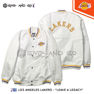 Varsity Jacket Pria Wanita Lakers Bomber Series Full Bordir Premium