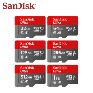 Original SanDisk Micro SD Card C10 128GB 256GB 512GB Up to 150MB/s Microsd Memory Card 1TB A1 Flash TF Card for Phone