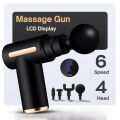 USB mini rechargeable fascia gun. Massage gun. Fascia gun electric massager. Relieve muscle massage. 