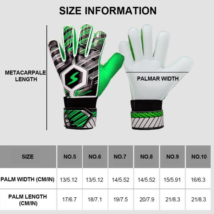 Goalkeeper Gloves Non-Slip Soccer Goalie Gloves Adjustable