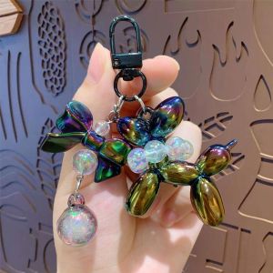 Lucu Jelly Balon Anjing Gantungan Kunci Liontin Kartun Anjing Ponsel Rantai Indah Gantungan Kunci Hadiah