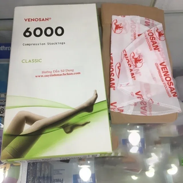 Vớ Y Khoa Venosan 6000 (Màu Da - Hở Ngón) | Tất Suy Giãn Tĩnh Mạch -VT0446 - Y Tế Vạn Thành
