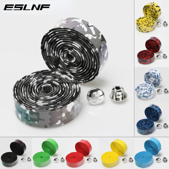 Nastro Manubrio Bici In EVA Con Tappi – 1 Paio – Nero, Universale