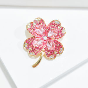 Clover Brooch Pin for Women girl Brooch Pin Irish Clover Pin for Lapel Lucky Brooch