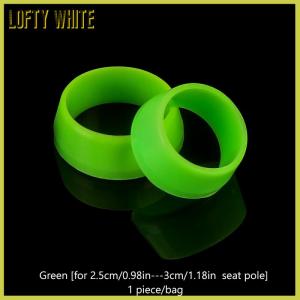Lofty White 1Pc Bicycle Silicone Waterproof Mountain Bike Seat Post Protection Bicycle Seat Post Rubber Ring Dust Cover