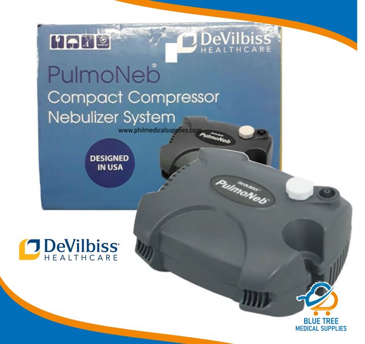 PulmoNeb Compact Compressor Nebulizer System By DeVilbiss (AUTHENTIC ...