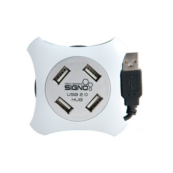 Signo ตัวเพิ่มช่อง USB 2.0 Hi-Speed USB HUB 4 port รุ่น HB-157 (สีขาว ...