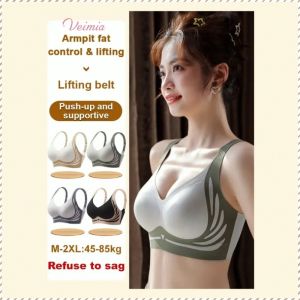 Womens Push Up Bra Wireless Adjustable Padded Lace Underwear Set Sedutup 3/4 4/5 Tingkat Sokongan 提拉无缝聚拢文胸